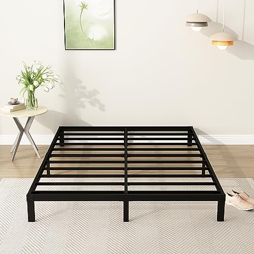 DiaOutro 9 Inch Full Size Bed Frame Heavy Duty Low Profile Metal Platform