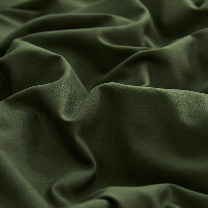 CLOTHKNOW Dark Green Twin/Twin XL Comforter Set 3Pcs Green Bedding Comforter Sets Boys Girls Comforter Soft Military Comforter with 2 x Pillow Cases