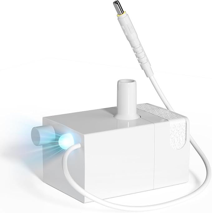 Water Pump with Shortage Alert Sensor and LED Light for Petlipo Wireless Cat Water Fountain