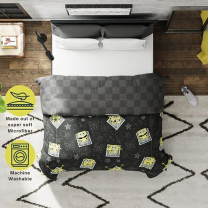 Collectibles Spongebob Squarepants Bedding Super Soft Cozy Microfiber Reversible Comforter, Queen, (Officially Licensed Product) by Franco