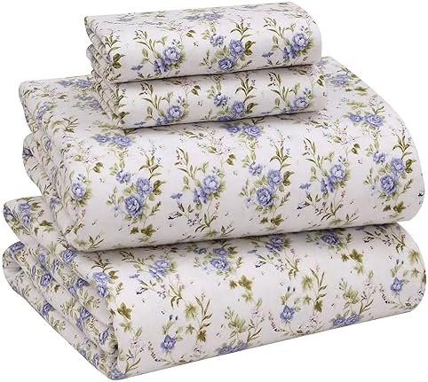 RUVANTI Flannel Sheets Queen Size, Sand Rose