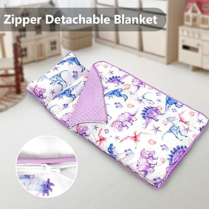 Primlect Toddler Nap Mat with Pillow, Thickened Extra Large Sleeping Bag