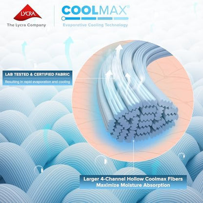 Comfort Spaces Coolmax Cooling Sheet Set, King Extra Deep Pocket 4 Piece