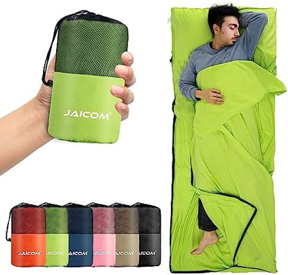 JAICOM Sleeping Bag Liner, Travel Sheets Ultralight Summer Sleeping Bag