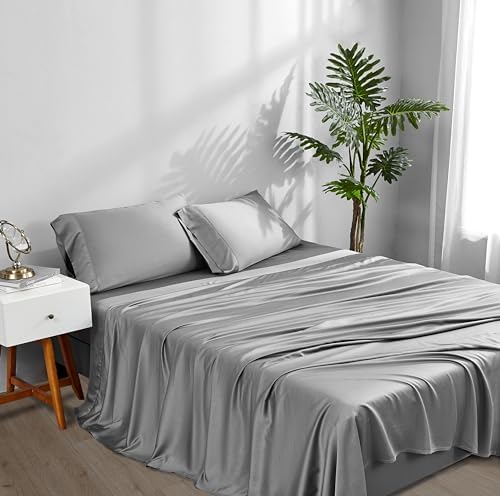 ACCURATEX Cooling Sheets for Hot Sleepers, Twin Size, Grey