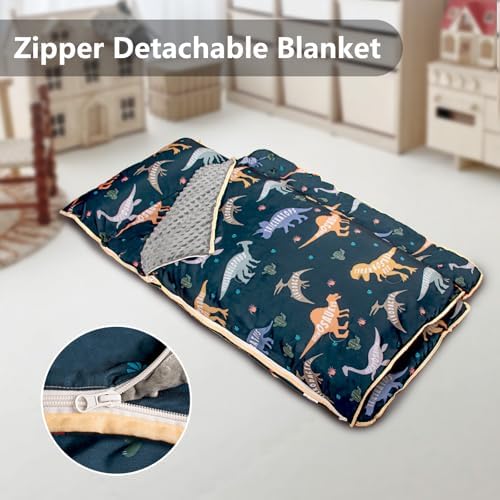 Primlect Toddler Nap Mat with Pillow, Thickened Extra Large Sleeping Bag
