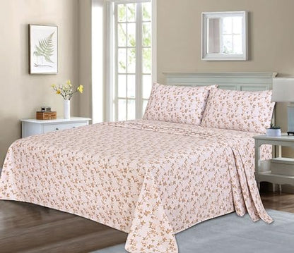 RUVANTI Flannel Sheets Set Full Size, Dazzale