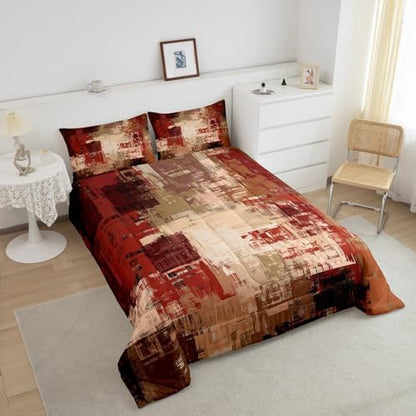 Feelyou Buffalo Check Comforter Set Toddler Size Kids Duvet