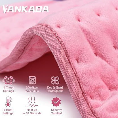 Heating Pad Electric Heat Pad, Hot Heated Pad,Multiple Temp and Timer Settings,Suitable for Shoulders, Neck, arms, Abdomen, Back, Legs, etc