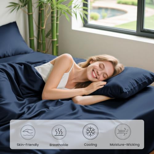 Love's cabin 100% Rayon Derived from Bamboo, King Size Sheet Set, 6 Pieces