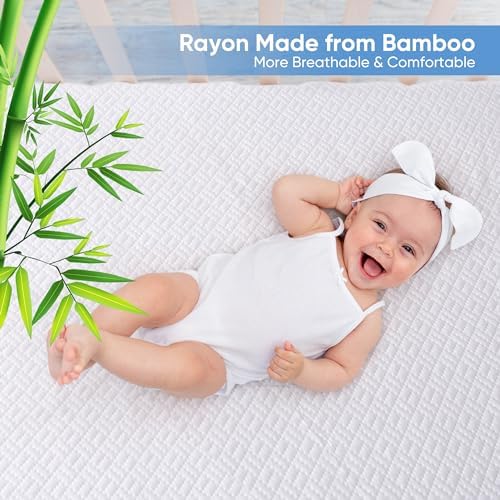 Hanherry 100% Waterproof Mattress Protector Twin XL Size, Mattress Cover 3D Air Fabric Cooling Mattress Pad Cover Smooth Soft Breathable Noiseless, 8''-21'' Deep Pocket