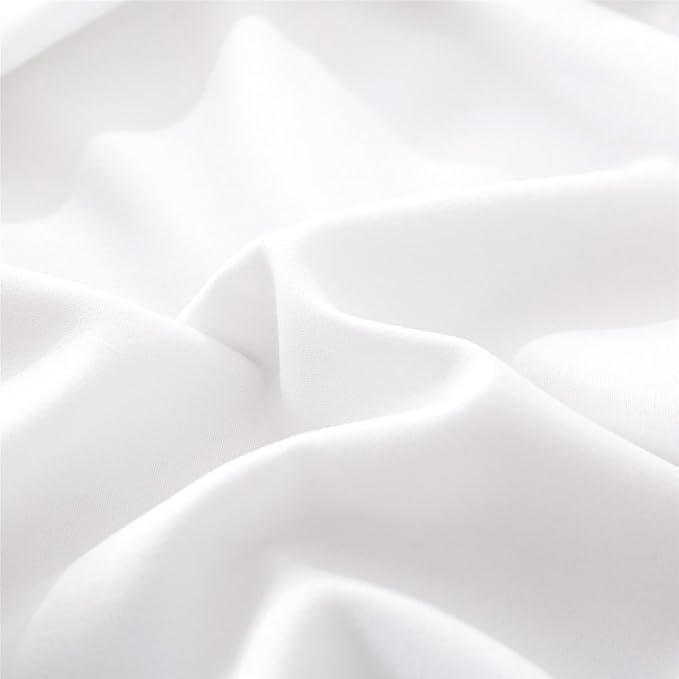 Microfiber Queen Bed Pillowcases 2 Pack, Super Soft Bed Pillow Covers Envelope Closure, Wrinkle, Fade and Stain Resistant, 20x30, White