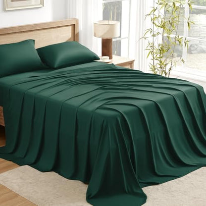 Andency California King Sheets Set 100% Viscose Derived from Bamboo