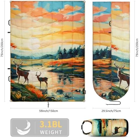 Camping Blanket Puffy Camp Blanket Large Outdoor Blanket