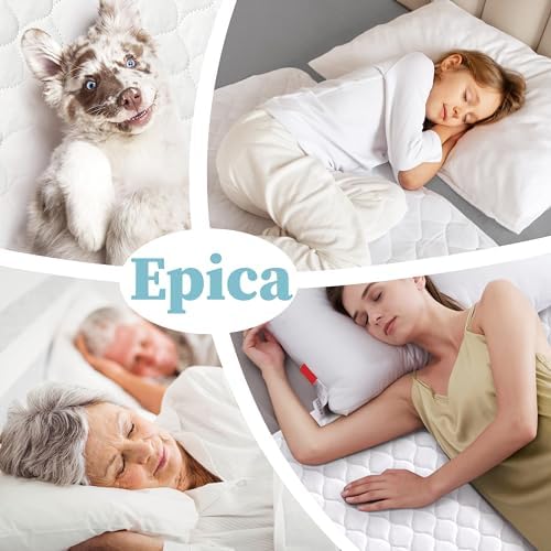 Epica Incontinence Bed Pads Washable Waterproof, 34"x52" (1 Pack), USA Made