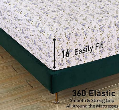 RUVANTI Flannel Sheets Queen Size, Sand Rose