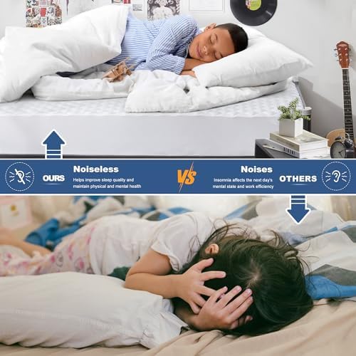 GRT Twin XL Waterproof Mattress Pad, Hollow Cotton Quilted Mattress Cover