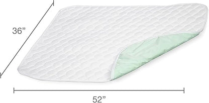 DMI Waterproof Sheet to be Used as a Bed Pad, Bed Liner, Mattress Protector, Pee Pad, Furniture Cover or Seat Protector with Quilted Slide Sheet and 3 Layers of Protection, Without Straps, 36 x 52