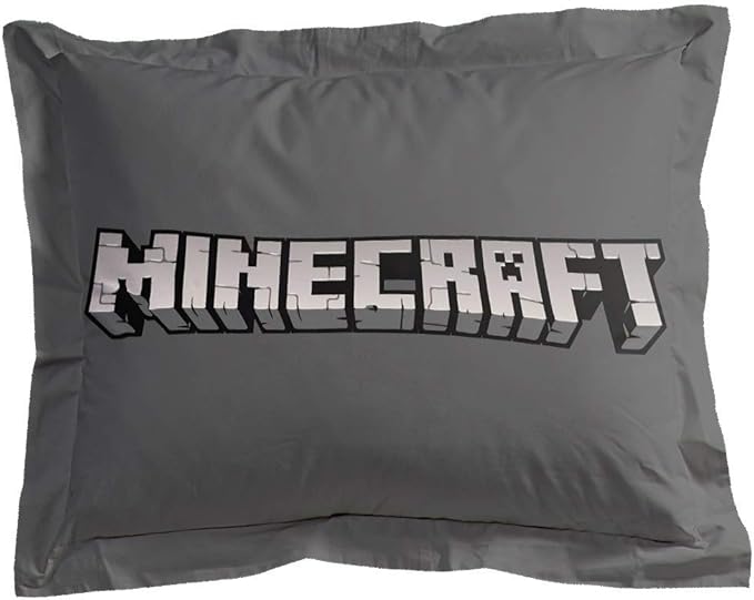 Jay Franco Minecraft Daytime 5 Piece Twin Bed Set - Includes Comforter & Sheet Set - Bedding Features Alex and Steve - Super Soft Fade Resistant Microfiber - (Official Minecraft Product)