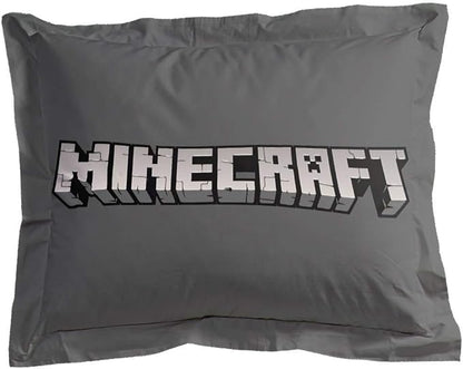 Jay Franco Minecraft Daytime 5 Piece Twin Bed Set - Includes Comforter & Sheet Set - Bedding Features Alex and Steve - Super Soft Fade Resistant Microfiber - (Official Minecraft Product)
