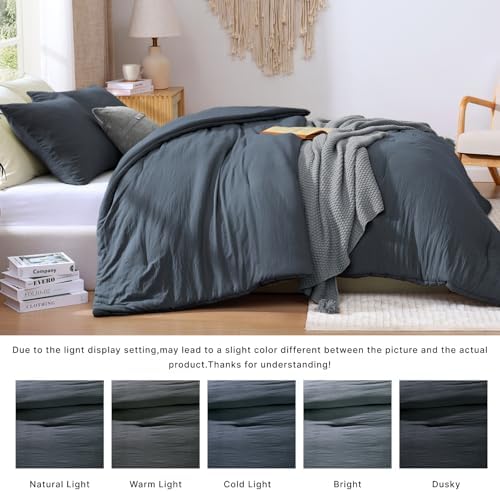 WRENSONGE Oversized King Comforter Set-3 Pieces Soft Comforter Size Bedding