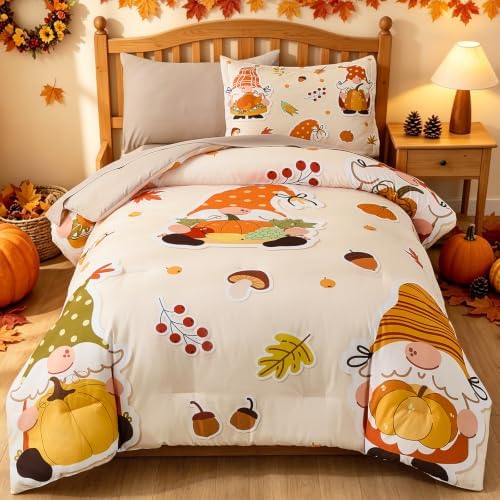Kids Comforter Sets for Boys&Girls,Thanksgiving Comforter Set Twin Size