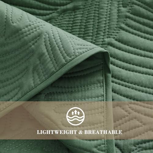 Exclusivo Mezcla Lightweight King Quilt Bedding Set, Soft Microfiber