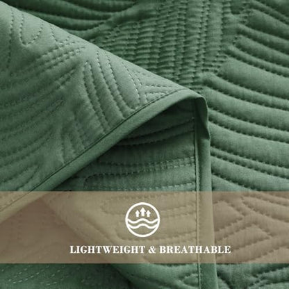 Exclusivo Mezcla Lightweight King Quilt Bedding Set, Soft Microfiber