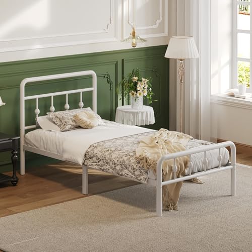 Lutown-Teen 12 Inch Twin XL Bed Frames with Headboard and Footboard