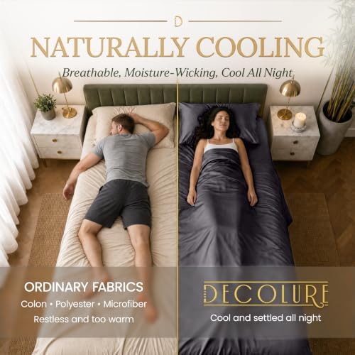 DECOLURE 100% Viscose Derived from Bamboo Sheets | 6 Pc Bed Set