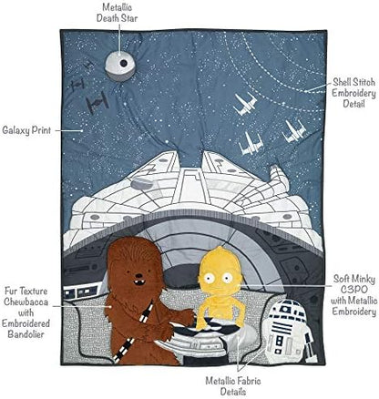 Lambs & Ivy Star Wars Signature Millennium Falcon 3-Piece Baby Crib Bedding Set