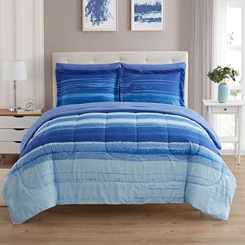Sweet Home Collection 5 Piece Comforter Set Bag Solid Color All Season Soft Down Alternative Blanket & Luxurious Microfiber Bed Sheets, Siena, Twin