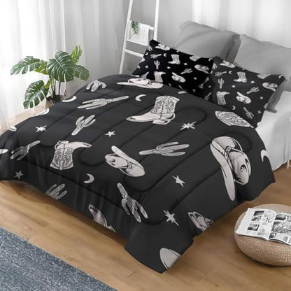 Pamnest Twin Comforter Set, 2 Pieces Western Cactus Bedding, All Season