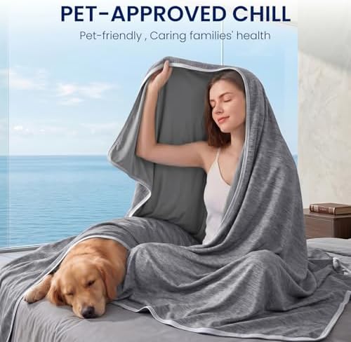 Topcee Cooling Blanket Throw 50"x70" for Hot Sleepers Summer Blanket