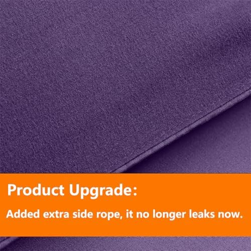 TAIMIT Purple Full Size Comforter Set - 7 Pieces, Bed in a Bag Bedding Sets with All Season Soft Quilted Warm Fluffy Reversible Comforter,Flat Sheet,Fitted Sheet,2 Pillow Shams,2 Pillowcases