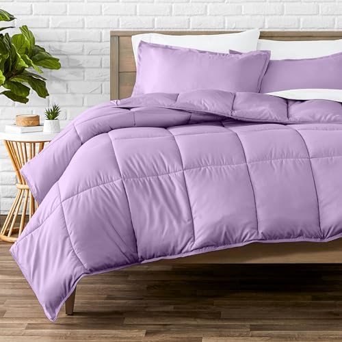 Bare Home Queen Comforter Set - 1800 Ultra Soft (Queen, Lavender)