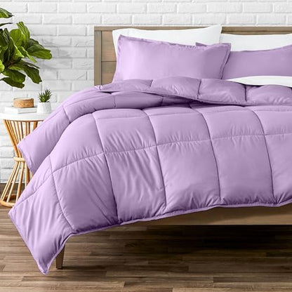 Bare Home Comforter Set - 1800 Ultra Soft (Oversized Queen, Lavender)