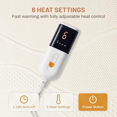 Texciting Heated Mattress Pad Twin XL Size,Bed Warmer with One Controller
