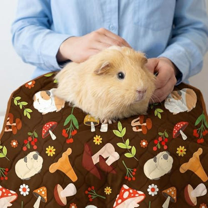 Guinea Pig Cage Liner, 49"x24" Bedding for Midwest Cage 2 Pack, Mushroom