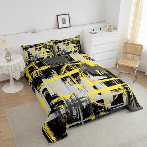 Feelyou Striped Comforter Set King Size Kids Boys Girls Bedding