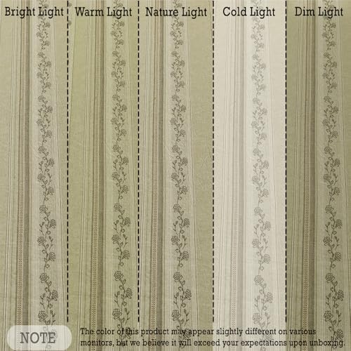 FADFAY 100% Cotton King Bed Sheet Set 4-Piece, Woven Jacquard Floral, Soft & Breathable, Olive Green, Deep Pocket Fitted Sheet, Envelope Pillowcase, Luxury Farmhouse & Cottagecore Bedding