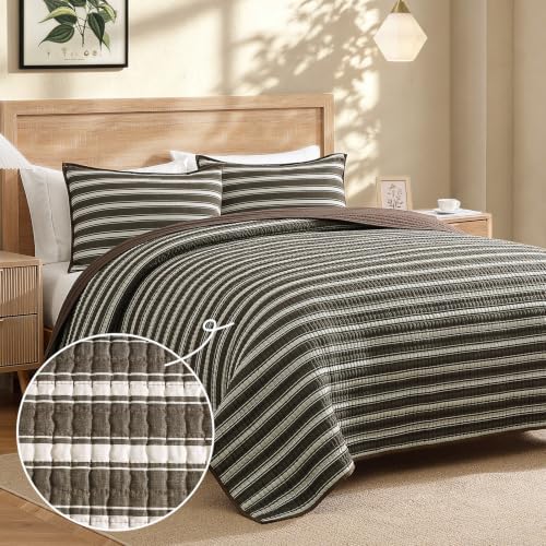 Queen Quilt-Lightweight Bedspreads Brown Queen Size Quilt Bedding Set