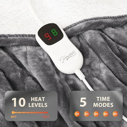 Homemate Heated Electric Blanket Full Size 72"x84" Heating Blanket