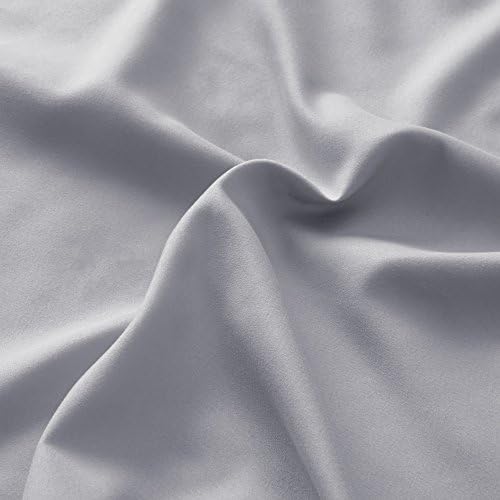 Comfort Spaces CS20-0121 Ultra Soft Hypoallergenic Microfiber 6 Piece Set, Wrinkle Fade Resistant Sheets with Pillow Cases Bedding, Queen, Light Gray