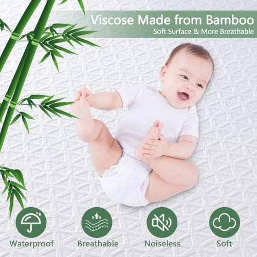 Premium Waterproof Mattress Protector Queen Size, Noiseless Deep Pocket