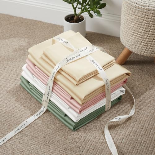 Horbaunal Tencel Lyocell Duvet Cover Queen Size 3 Piece - White Silky Cooling Duvet Cover Set for Hot Sleeper - Natural Eucalyptus Lyocell Fiber - Breathable & Ultra-Soft Bedding Set - 90" x 90"