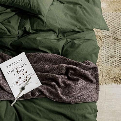 Comforter Set Twin/Twin XL Size Dark Olive Green 2 Piece