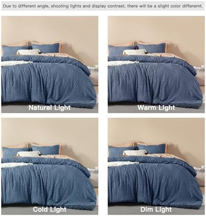 Litanika Super King Plus Comforter Set, 3 Pcs Tufted Boho Bedding Set