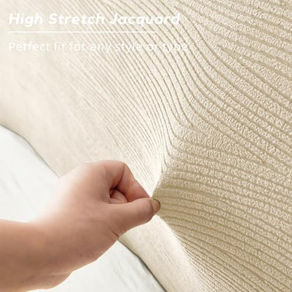 Bed Headboard Cover King, Stretch Head Board Slipcover Washable