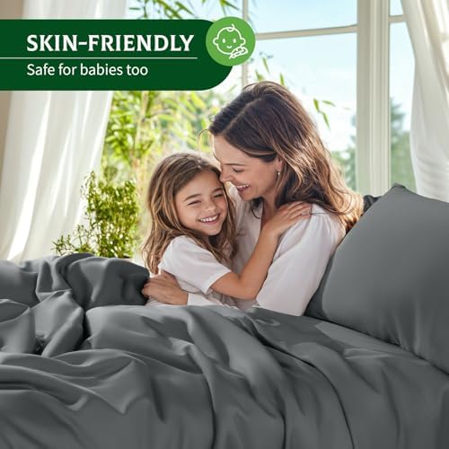 SONORO KATE 100% Viscose Derived from Bamboo_Sheets, Extra Deep Pocket,4PC